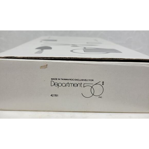 Vtg Department 56 Garden Ornaments Set of 7 Mini Christmas Tree Decor New in Box - Picture 2 of 14